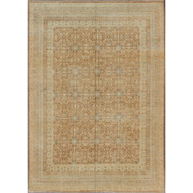 Khotan Design Rug With All-Over Geometric Pattern by Keivan Woven Arts For Sale - Image 12 of 12