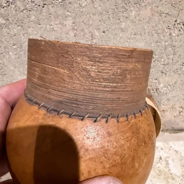 1960s 1960s Old Gourd Art Lidded Vessel Made in Malta For Sale - Image 5 of 8