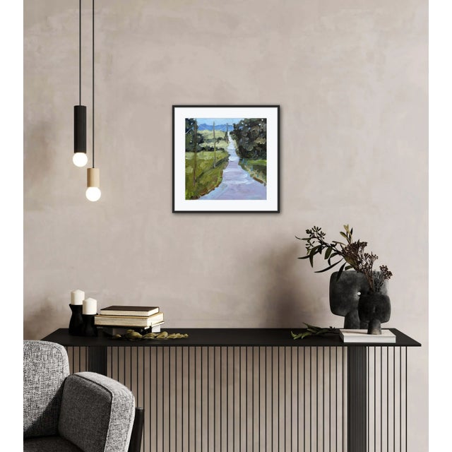 Quiet Places & Desertscapes — Down the Road Original oil painting by Haas, 12 x 12 unframed on linen panel, signed. Embark...