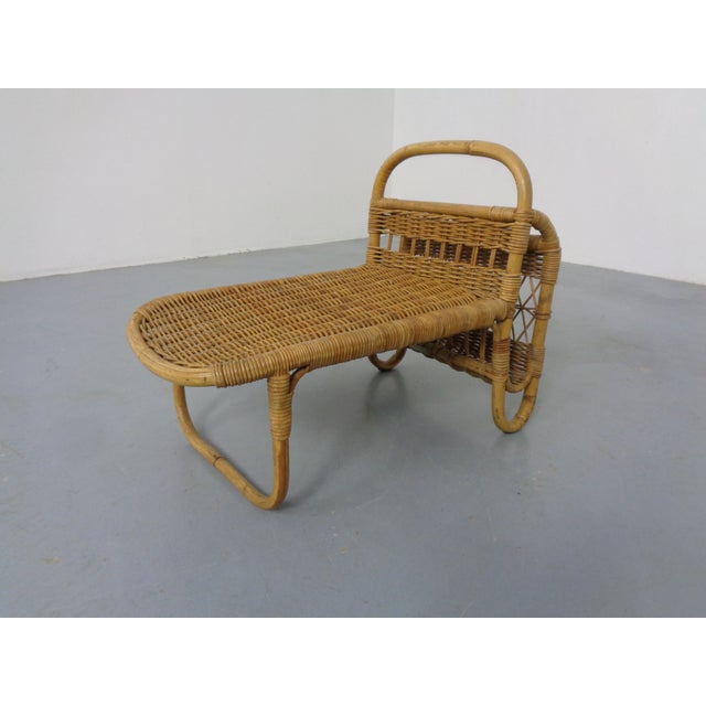 Filigree Rattan Magazine Rack, Germany, 1960s For Sale - Image 4 of 18