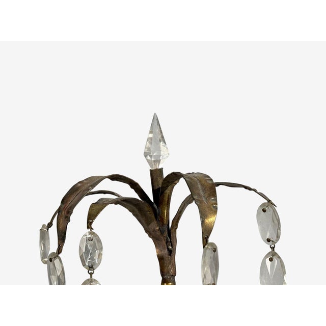1950s Neoclassical Style, Wall Sconces, Bronze, Crystal, France - a Pair For Sale In New York - Image 6 of 11