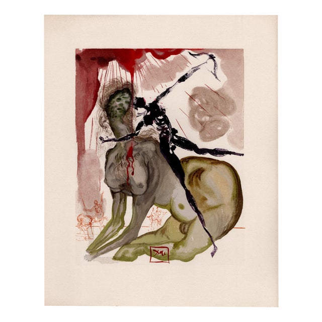 Salvador Dali, The Minotaur, 1964, Original Woodcut For Sale - Image 9 of 9