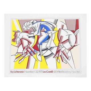 Exhibition Poster by Roy Lichtenstein for Leo Castelli Gallery, 1975 For Sale