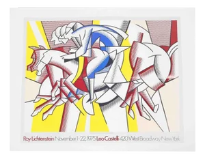 Exhibition Poster by Roy Lichtenstein for Leo Castelli Gallery, 1975