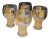 1960's 22 Karat Gold Overlay Coin Federated Beer Glasses - Set of 4 For Sale In West Palm - Image 6 of 6