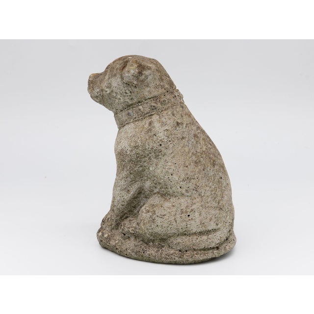 Composite Stone Bull Dog Garden Ornament, England 1970s For Sale In New York - Image 6 of 9