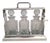 Antique Tantalus Silver Plated Decanters, 1880, Set of 4 For Sale