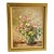Vintage 1960s Floral Bouquet Oil Painting by Barbara Van Stappen For Sale