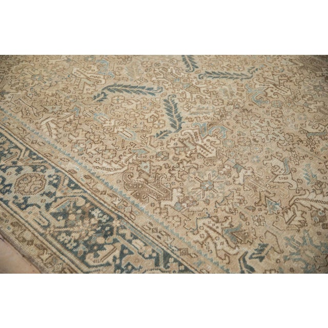 Vintage Distressed Heriz Carpet - 7'8" x 9'3" For Sale In New York - Image 6 of 9