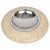 Travertine and Steel Round Ashtray by Marble Art, Italy, 1970s For Sale - Image 9 of 9