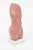 This vintage lovely small intimate pinkish brown marble female torso sculpture is vintage and sits on a white small marble...