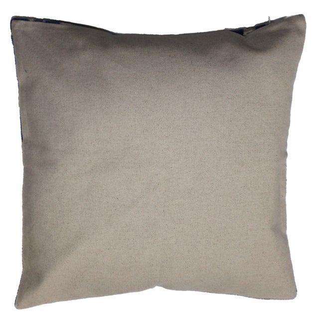 2020s Contemporary Silk Velvet Ikat Pillow Cover Bohemian Pillow For Sale - Image 5 of 7