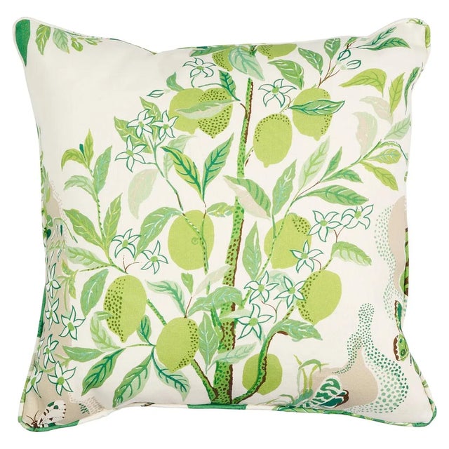 This pillow features Citrus Garden Indoor/Outdoor with a self welt finish. Charming and whimsical, Josef Frank's beloved...