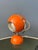 Plastic Mid-Century Space Age Orange Eyeball Table Lamp For Sale - Image 7 of 11