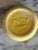 American Vintage McCoy Pottery Yellow Basketweave Flowerpot With Attached Saucer For Sale - Image 3 of 4