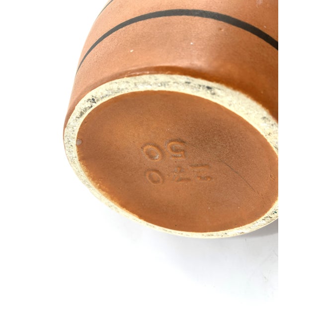 Vintage Beige and Brown Ceramic Vase from Scheurich, 1960s For Sale - Image 4 of 7