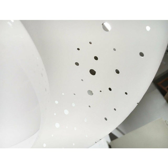 Mid-Century Perforated Metal Pendant Lamp attributed to Ernest Igl for Hillebrand Leuchten, 1960s For Sale - Image 9 of 18