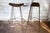 Contemporary 1980s Vintage Wicker Armless Snowshoe Bar Stools - a Pair For Sale - Image 3 of 9