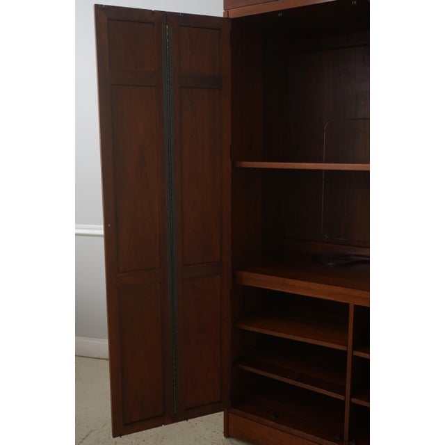 Stickley Stickley Mission Cherry Tv Entertainment Unit Armoire For Sale - Image 4 of 16