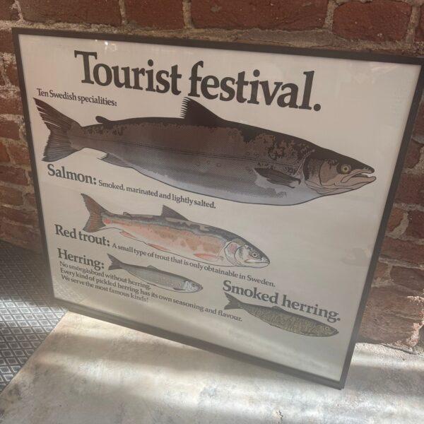 Vintage Swedish Tourist Festival Poster, 1960s For Sale - Image 3 of 4