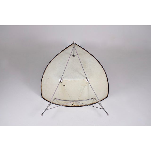 Coconut Armchair in Black Leather by George Nelson for Herman Miller, 1960s For Sale - Image 10 of 13