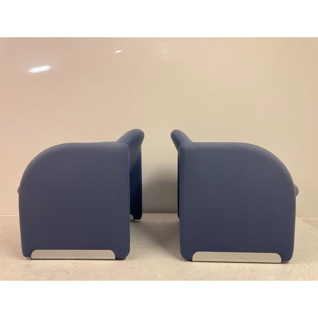Blue Ben Chairs by Pierre Paulin for Artifort, 1980s, Set of 2 For Sale - Image 8 of 18