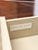 Modern American Drew Corsica Painted Gray Console Credenza Glass Doors Coastal For Sale - Image 18 of 18