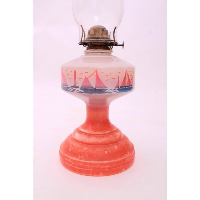 Vintage Nautical Theme Kerosene Lantern For Sale - Image 6 of 8