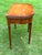 Biggs Furniture, Mahogany, Sheraton Style, Swivel and Hinged Flip Top Mechanism, Game Table, W/Hidden Drawer, Scalloped Edges, and Fluted Legs, 1950 For Sale In South Bend - Image 6 of 12