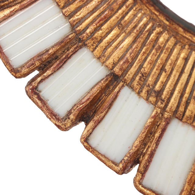 2000 - 2009 A White Glass and Resin Mirror, in the Manner of Line Vautrin. Contemporary. For Sale - Image 5 of 7