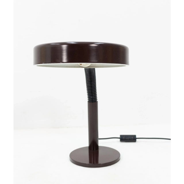 Vintage Dark Brown Desk Lamp from Hala, 1970s For Sale - Image 4 of 8