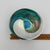 Turquoise Murano Glass Dish Home Decor Opalescent Swirl For Sale - Image 8 of 9