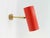 Cylinder Wall Lamp with Red Shade and Chrome Arm by J.T. Kalmar, 1960s For Sale - Image 6 of 11