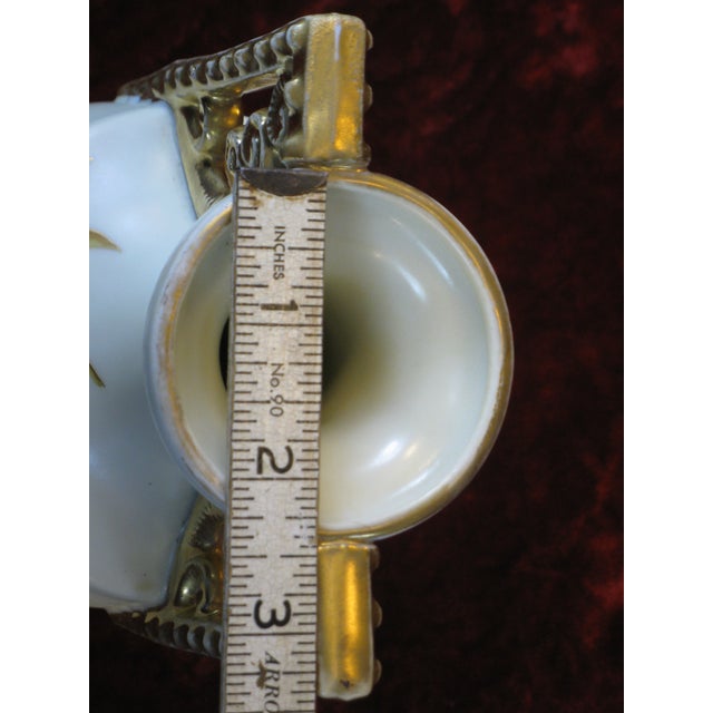Mid 19th Century Vase Art Deco Porcelain Hand Painted Gold Carlsbad Austrian Cubist Victorian For Sale - Image 17 of 18