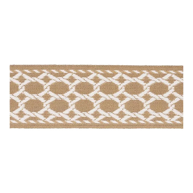 Sample - Schumacher Lattice Tape in Sand For Sale