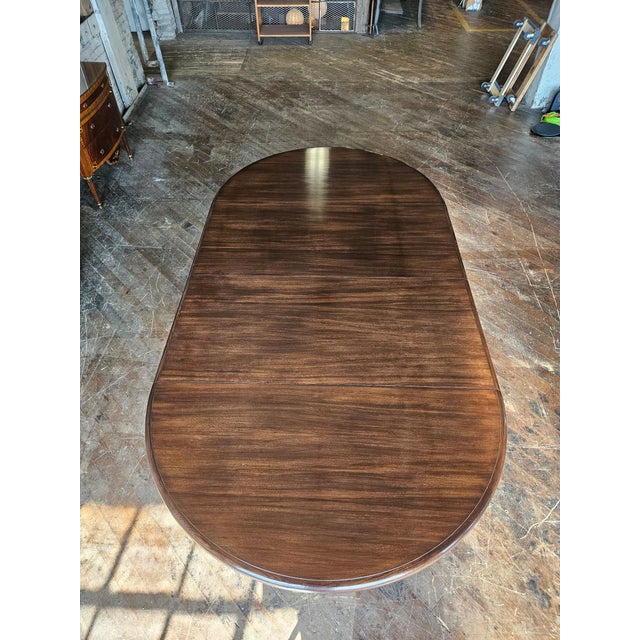 Vladimir Kagan Walnut and Acrylic Custom Dining Table - 102 Inches For Sale - Image 12 of 18