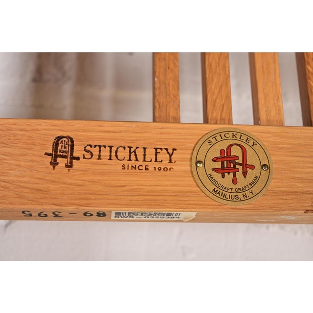 Stickley Mission Oak Arts & Crafts Stools or Ottomans, Pair For Sale - Image 9 of 10