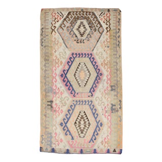 Turkish Wool Kilim Rug, 1960s For Sale