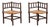 Set of 19th Century English Oak Bobbin Corner Chairs, 1880 For Sale