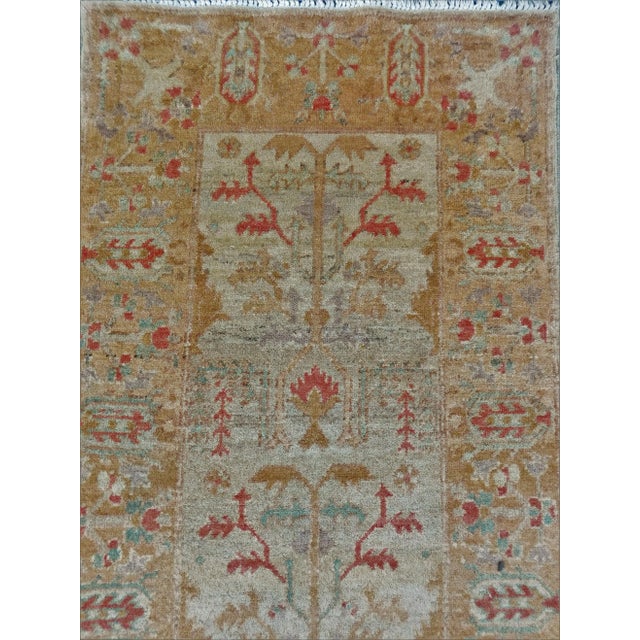 Boho Chic 1990s Vintage Hand Knotted Agra Style Runner Rug. 2'8"x 11'2" For Sale - Image 3 of 8