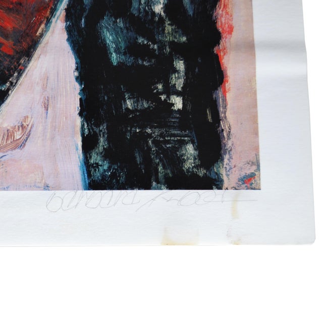 Figurative Limited Edition "The Cellist" Seriolithograph by Barbara Wood For Sale - Image 3 of 8