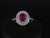 Late 20th Century Ruby 0.55ct Diamond Platinum Ring Size 6 For Sale - Image 11 of 18