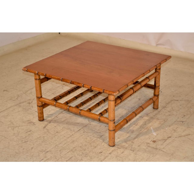 1920s Circa 1920's French Cherry Coffee Table For Sale - Image 5 of 9