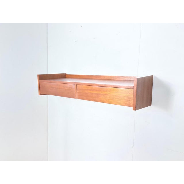 Osvaldo Borsani Furted Wood Wall Console attributed to Osvaldo Borsani, 1960s For Sale - Image 4 of 16