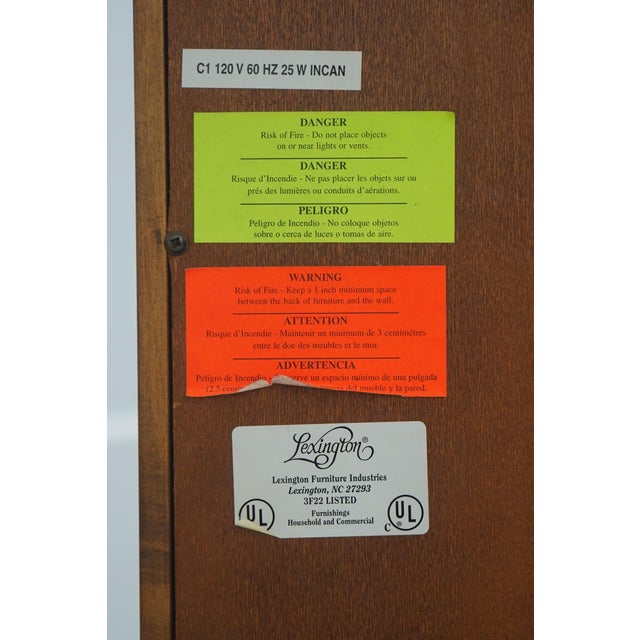 Lexington Nautica Collection Cherry Display Cabinet For Sale - Image 18 of 18