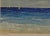 Vintage Rustic Sand, Sailboats, Wide Blue Ocean, O'Toole's Original Impressionist Print Signed & Numbered For Sale - Image 4 of 9