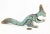 Really fun nutcracker in the form of a squirrel. Brass with blue paint that is worn to a fabulous "shabby chic" patina...