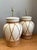 Vintage Ceramic and Rattan Table Lamps - Pair For Sale - Image 4 of 14