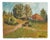 G. Righi, Serene Landscape, 1970s, Oil on Canvas For Sale