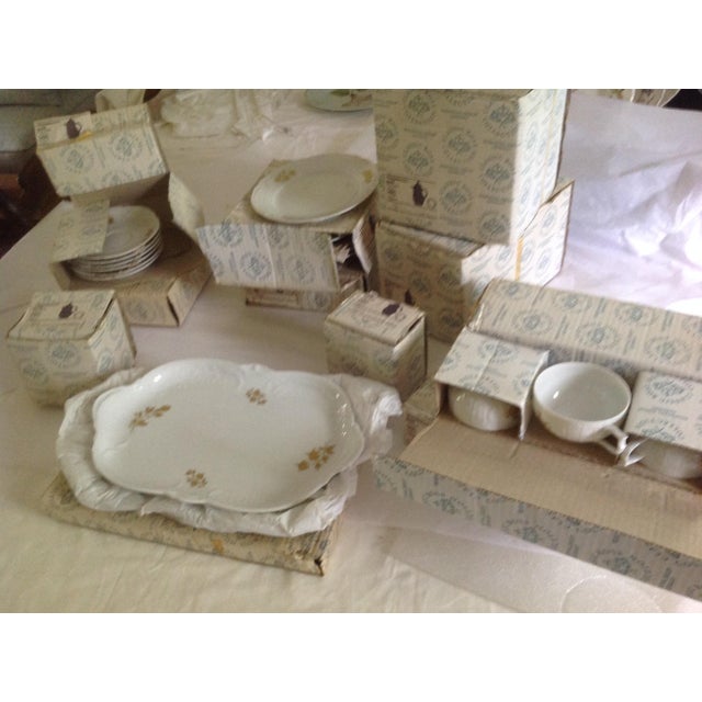 New 1980s Exquisite Porcelain With Gold Roses by Rosenthal. - 79 Piece For Sale - Image 17 of 18